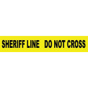 NMC PT12 Sheriff Line Do Not Cross Barricade Tape, 3 Mil, 3" x 12000"