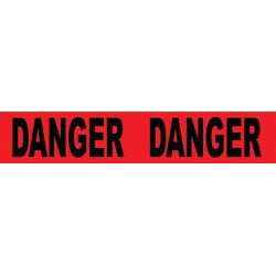 NMC PT16 Danger Barricade Tape, 3 Mil, 3" x 12000"