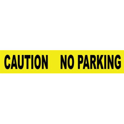 NMC PT23 Caution, No Parking Barricade Tape, 3 Mil, 3" x 12000"