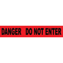 NMC PT25 Danger, Do Not Enter Barricade Tape, 3 Mil, 3" x 12000"
