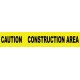 NMC PT3-2ML Caution, Construction Area Barricade Tape, 2 Mil, 3" x 12000"