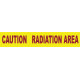 NMC PT41 Caution, Radiation Area Barricade Tape, 3 Mil, 3" x 12000"