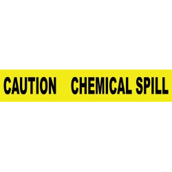 NMC PT42 Caution, Chemical Spill Barricade Tape, 3 Mil, 3" x 12000"