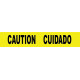 NMC PT44 Caution Cuidado Barricade Tape, 3 Mil, 3" x 12000"