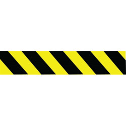NMC PT Black/Yellow Striped Barricade Tape