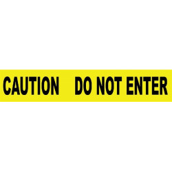 NMC PT9 Caution, Do Not Enter Barricade Tape, 3 Mil, 3" x 12000"