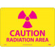 NMC R23 Caution, Radiation Area Sign (Graphic), 10" x 14"
