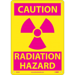 NMC R24 Caution, Radiation Hazard Sign (Graphic), 14" x 10"