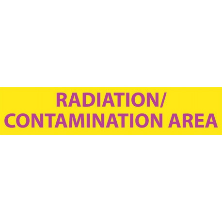 NMC RI23 Radiation Insert, Contamination Area Sign, 1.75" x 8", Polycarbonate .020