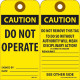 NMC RPT-164 Caution, Do Not Operate Tag, 6" x 3", Unrippable Vinyl, 25/Pk