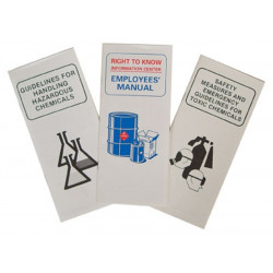 NMC RTK14 Safety Measures & Emergency Guidelines For Toxic Chemicals Manual, 8.50" x 3.75", 10/Pk