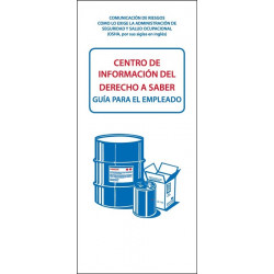 NMC RTK32SP GHS Right To Know Booklet (Spanish), w/ Card Insert, 8.50" x 4", 10/Pk