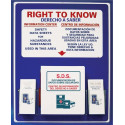 NMC RTK4BI Right-To-Know Information Center (Bilingual), Binder & 10 Manuals, 30" x 24"