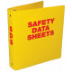NMC RTK62 Safety Data Sheet Binder, Yellow, 11" x 8.50"