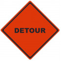NMC RU Detour, Traffic Roll-Up Sign