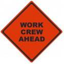 NMC RU Work Crew Ahead, Traffic Roll-Up Sign