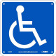 NMC S23 Handicapped Sign w/ Graphic, 7" x 7"