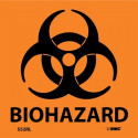 NMC S52RL Biohazard Labels, 3" x 3", PS Paper, 500/Roll