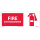 NMC SA121 Fire Extinguisher Sign w/ Graphic, 7" x 17"