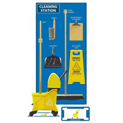 NMC SBK14 Cleaning Station Shadow Board, Combo Kit, 72" x 36"