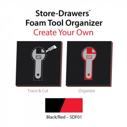 NMC SDF Store-Drawers Foam Tool Organizer: Create Your Own, 40" x 27" Foam Sheet