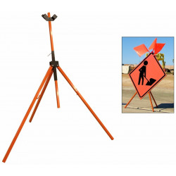 NMC SDLSTAND Heavy Duty Tripod Stand For Roll Up & Rigid Signs