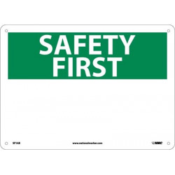NMC SF1 Safety First Sign (Heading Only)