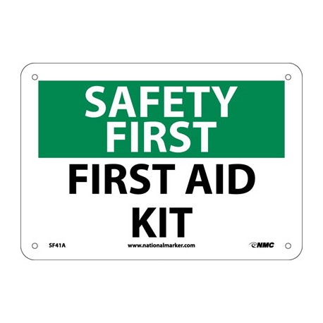 NMC SF41 Safety First, First Aid Kit Sign