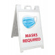 NMC SFS120 Mask Required Sign, 36" x 24", Corrugated Plastic 0.166