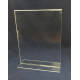 NMC SHT8511 Acrylic T-Sign Holder, 8.5" x 11", Loads From Sides Or Bottom - Portrait Orientation