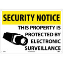 NMC SN18 Security Notice, Electronic Surveillance Sign, 14" x 20"