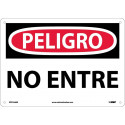 NMC SPD104 Danger, Do Not Enter Sign (Spanish), 10" x 14"