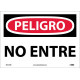 NMC SPD104 Danger, Do Not Enter Sign (Spanish), 10" x 14"