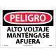 NMC SPD139 Danger, High Voltage Sign (Spanish), 10" x 14"