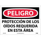 NMC SPD134 Danger, Hearing Protection Required Sign (Spanish), 10" x 14"