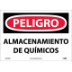 NMC SPD239 Danger, Chemical Storage Area Sign (Spanish), 10" x 14"