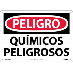 NMC SPD441 Danger, Hazardous Chemicals Sign (Spanish), 10" x 14"
