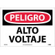 NMC SPD49 Danger, High Voltage Sign (Spanish), 10" x 14"