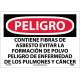 NMC SPD640 Danger, Contains Asbestos Sign (Spanish), 10" x 14"