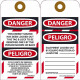 NMC SPLOTAG17 Danger, Energy Source Has Been Locked Out Tag (Bilingual), 6" x 3", Unrippable Vinyl, 10/Pk Grommet