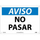 NMC SPN21 Notice, No Trespassing Sign (Spanish), 10" x 14"