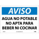 NMC SPN50 Notice, Non-Potable Water Sign (Spanish), 10" x 14"