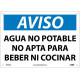 NMC SPN50 Notice, Non-Potable Water Sign (Spanish), 10" x 14"