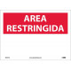 NMC SPRA1 Restricted Area, Blank Sign (Spanish), 10" x 14"
