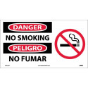 NMC SPSA106 Danger, No Smoking Sign (Bilingual w/ Graphic), 10" x 18"