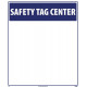 NMC STC Safety Tag Center, 24" x 20", Rigid Plastic .085