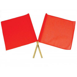 NMC STF2 Safe-T-Flag, Plastic Diagonal, 18" x 18" w/ 30" Handle