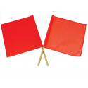 NMC STF2 Safe-T-Flag, Plastic Diagonal, 18" x 18" w/ 30" Handle