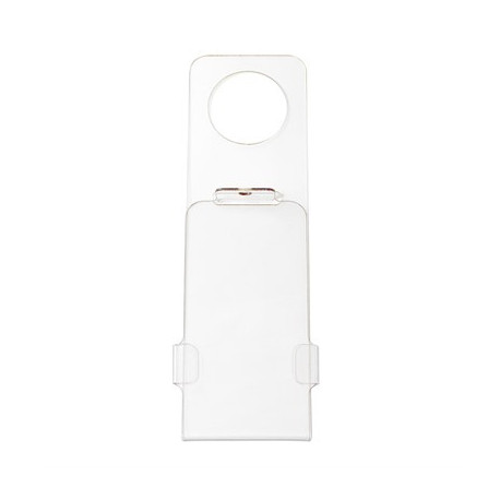NMC STH1 Lockable Scaffold Tag Holder, 10" x 3", .063 Polycarbonate, Holds 6" x 3" Tag
