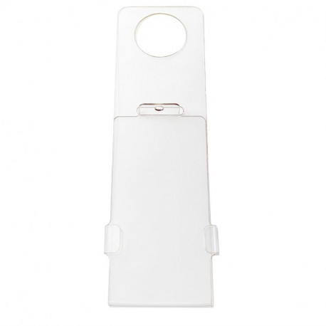 NMC STH2 Lockable Scaffold Tag Holder, 11.75" x 3.5", .063 Polycarbonate, Holds 7" x 3.5" Tag